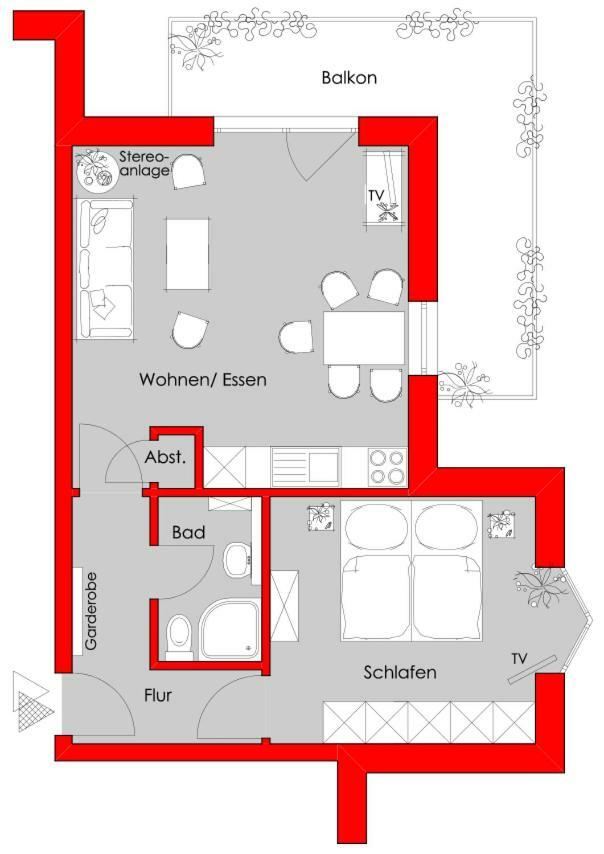 Ferienwohnung Residenz Albatros Cuxhaven Exterior foto